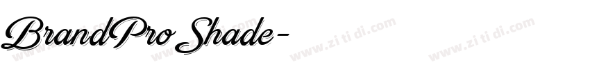 BrandPro Shade字体转换